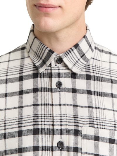 TOM TAILOR DENIM Hemd in beige / grau, Produktansicht