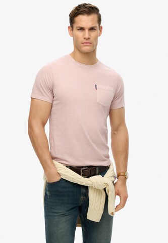 Superdry Shirt 'Essential' in Roze: voorkant