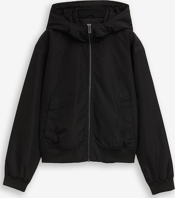 TOM TAILOR DENIM - Chaqueta de entretiempo en negro: frente