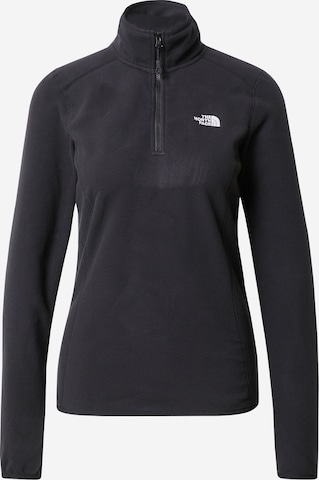 THE NORTH FACE - Pullover desportivo '100 Glacier' em preto: frente