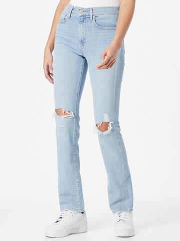 LEVI'S ® Regular Jeans '724 High Rise Straight' in Blauw: voorkant