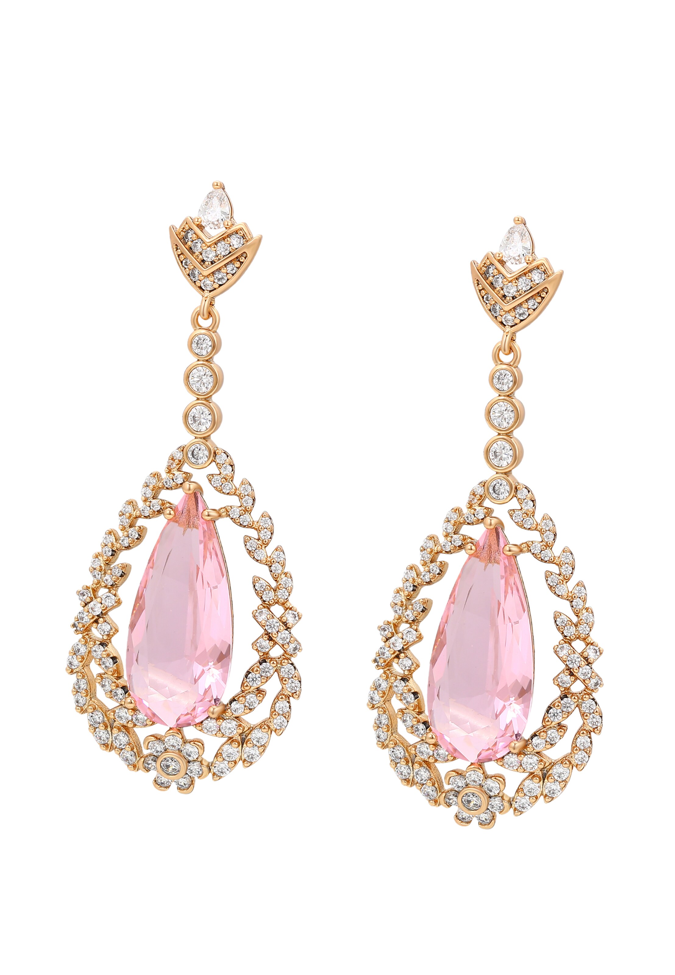 faina - Pendientes en oro: frente