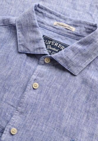 Superdry & Co Regular fit Button Up Shirt 'Riviera' in Blue
