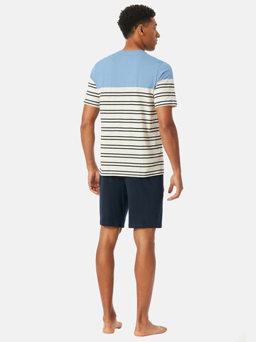 SCHIESSER Pyjama lang ' Casual Nightwear ' in Blauw