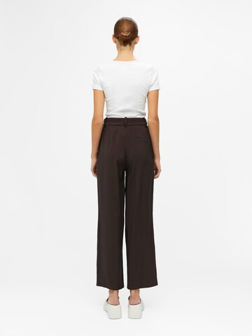 Wide leg Pantaloni con pieghe 'SY' di OBJECT in marrone