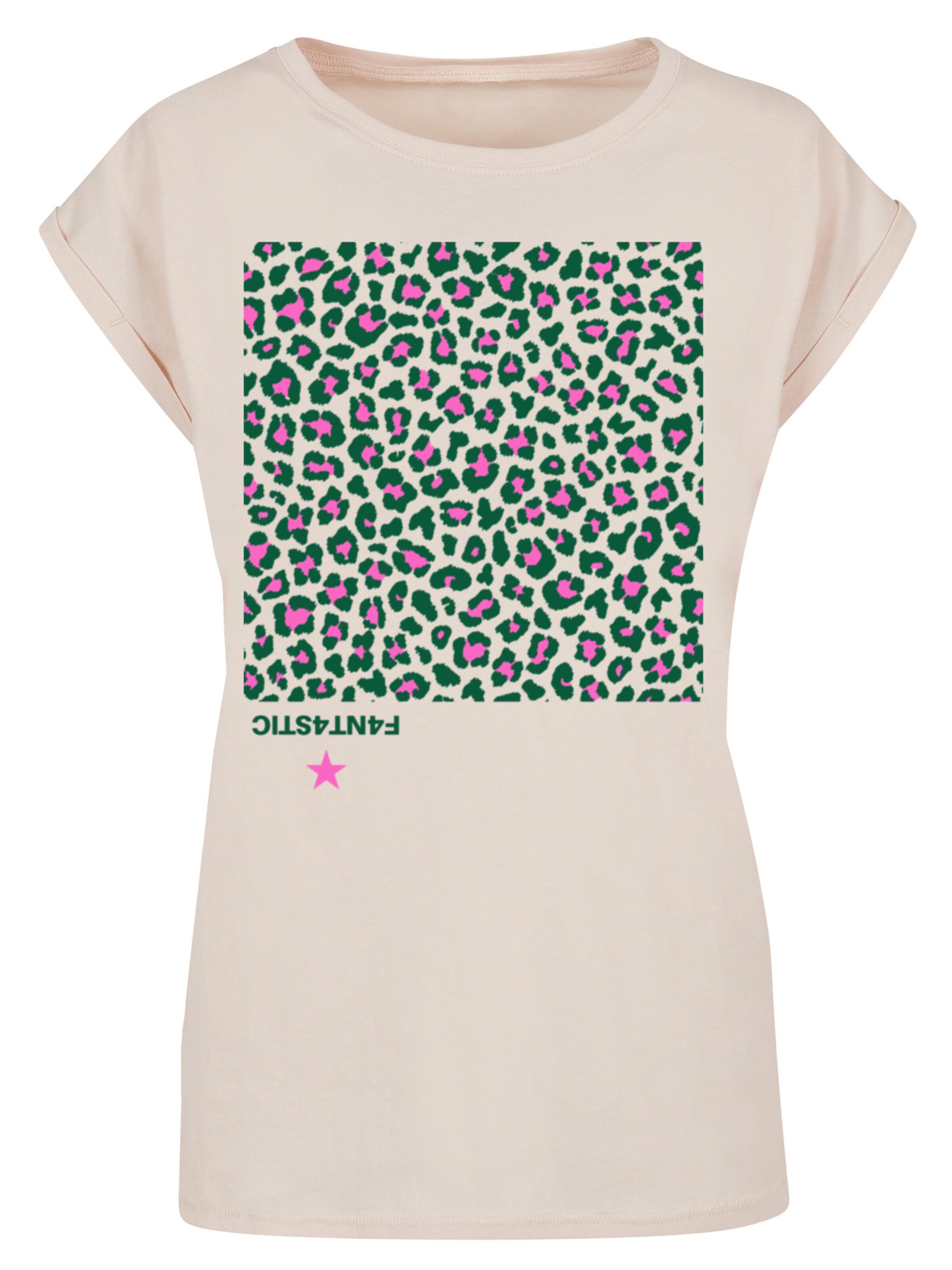 T-shirt F4NT4STIC en beige : devant