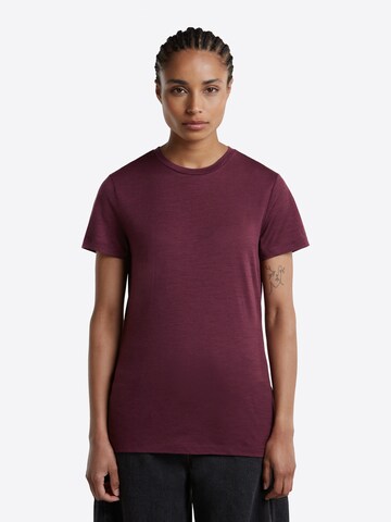 T-shirt ICEBREAKER en rouge : devant
