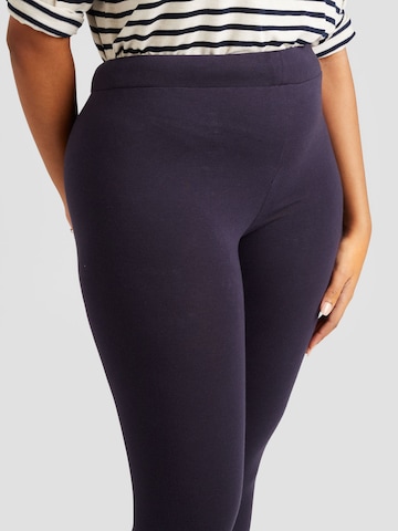 ONLY Carmakoma Skinny Leggings 'TIME' in Blau