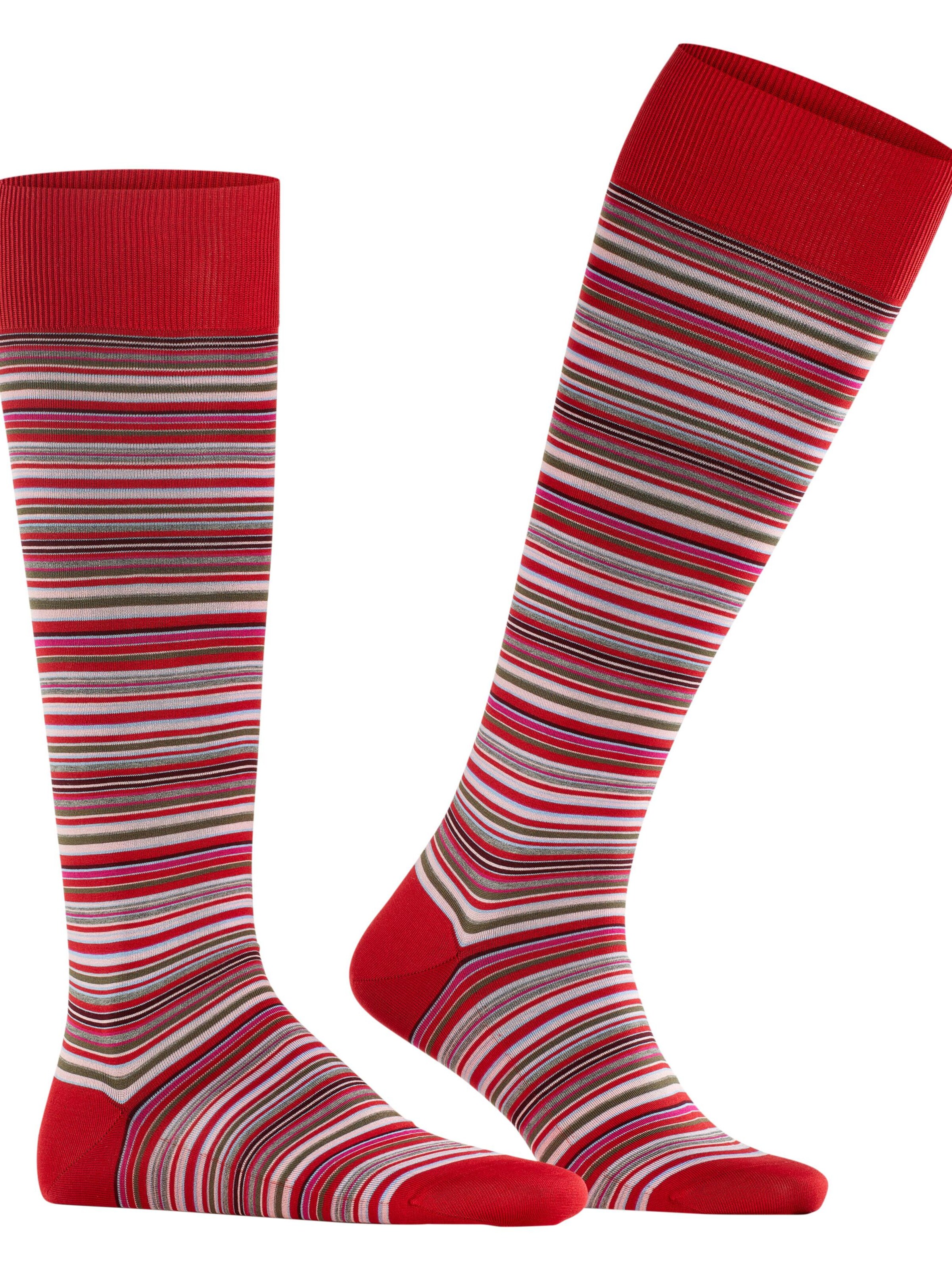 FALKE Knee High Socks 'Microblock' in Red