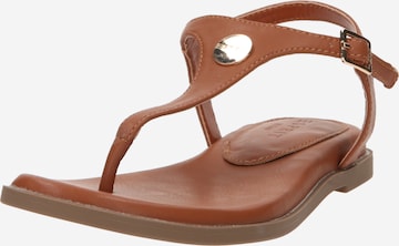 ESPRIT T-Bar Sandals in Brown: front