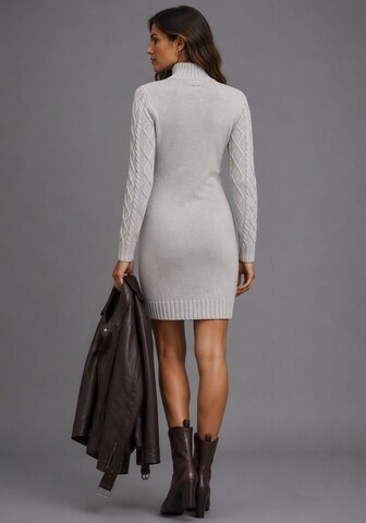 LAURA SCOTT Strickkleid in Grau