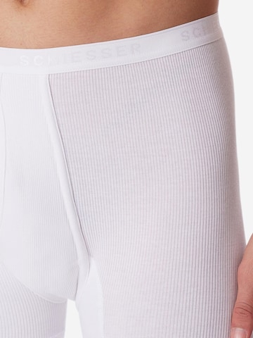 SCHIESSER Boxershorts 'Original Classics Doppelripp' in Wit