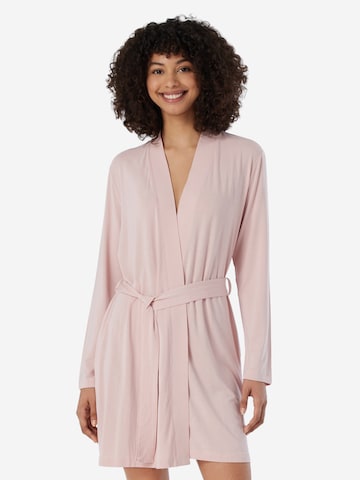 SCHIESSER Bademantel lang 'Jersey' in Pink