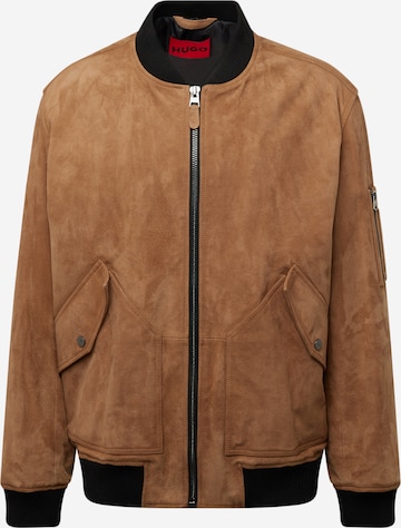 HUGO Red Between-Season Jacket 'Leato' in Brown: front