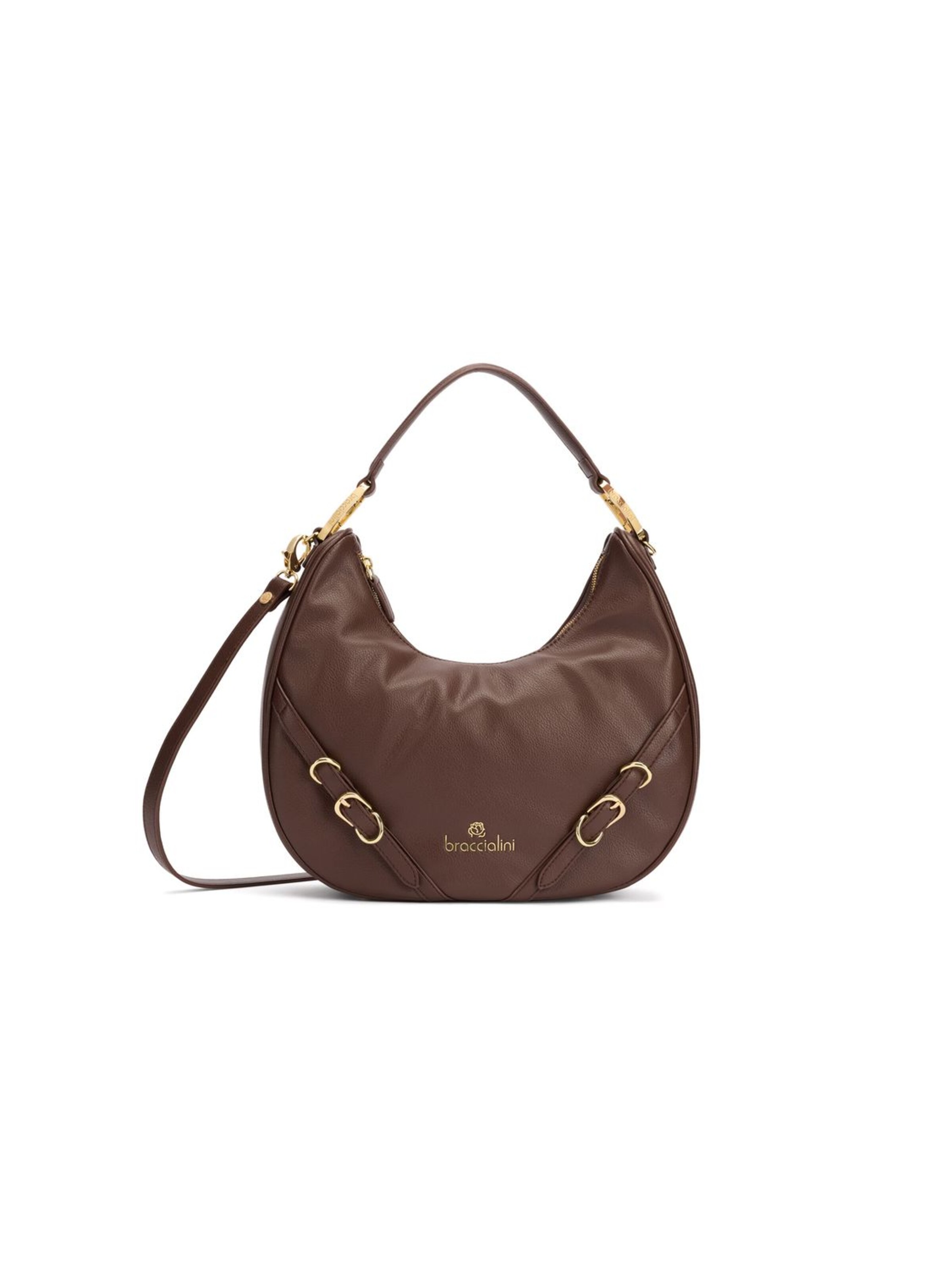 Braccialini Schultertasche 'Giselle'‌‌‌‌‌‌‌ in Braun: Vorderseite