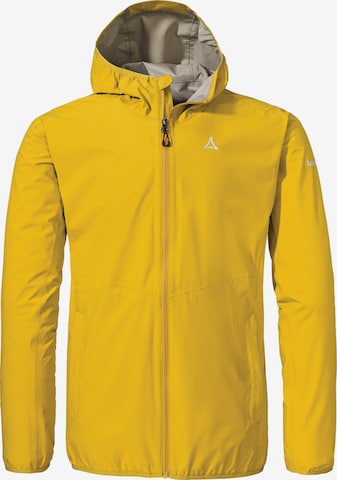 Schöffel Outdoorjas ' Hiking Jacket Style Migandi MNS ' in Geel: voorkant
