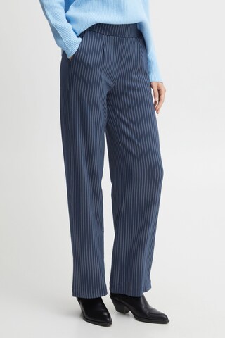 b.young - Pierna ancha Pantalón plisado 'Rizetta' en azul: frente