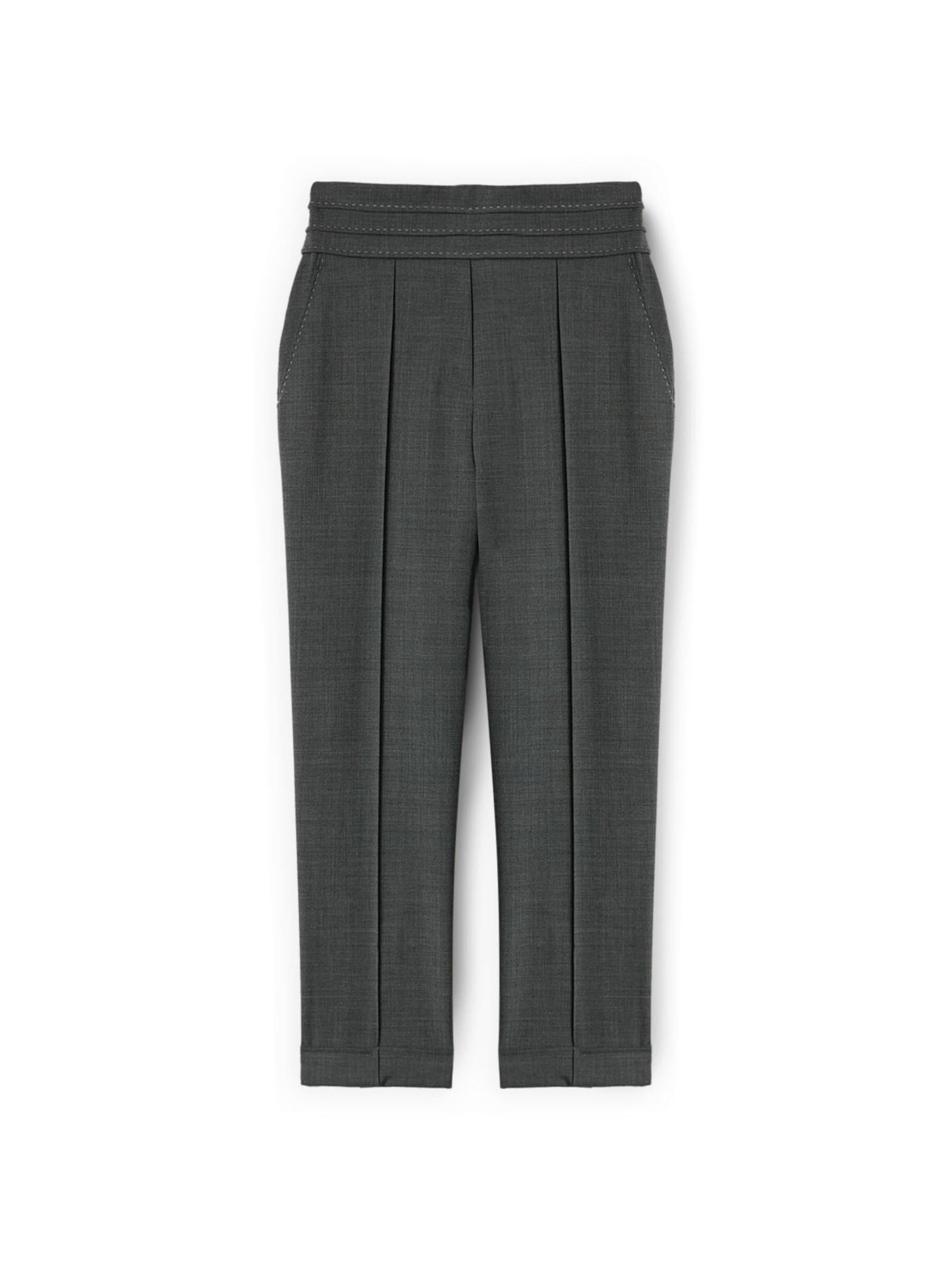 Regular Pantalon MOTIVI en gris : devant