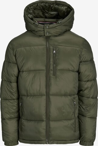 Veste mi-saison 'EDDIE' JACK & JONES en vert : devant