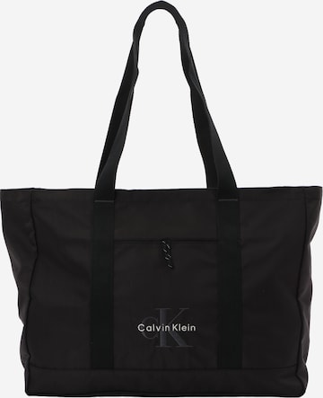 Calvin Klein - Shopper 'BOLD' em preto: frente