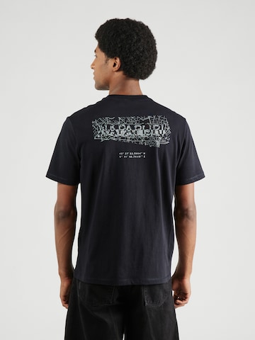 NAPAPIJRI Shirt 'S-TURRACH' in Zwart: voorkant