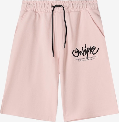 Bershka Housut värissä roosa / musta, Tuotenäkymä