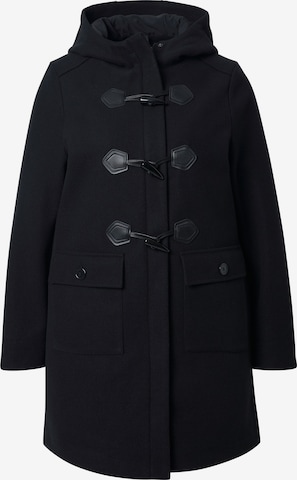 Ulla Popken Mantel in Schwarz: Vorderseite