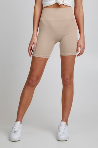 The Jogg Concept Skinny Radlerhose in Beige: predná strana