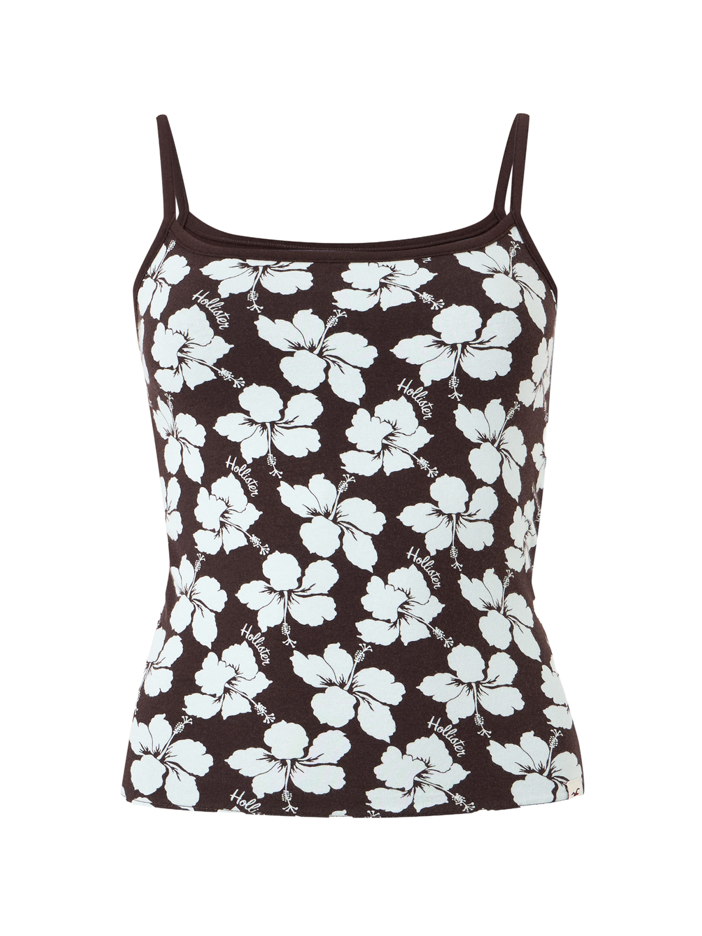 HOLLISTER Top in Braun: Vorderseite