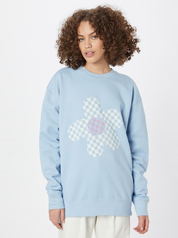 Nasty Gal Sweatshirt in Blue: front