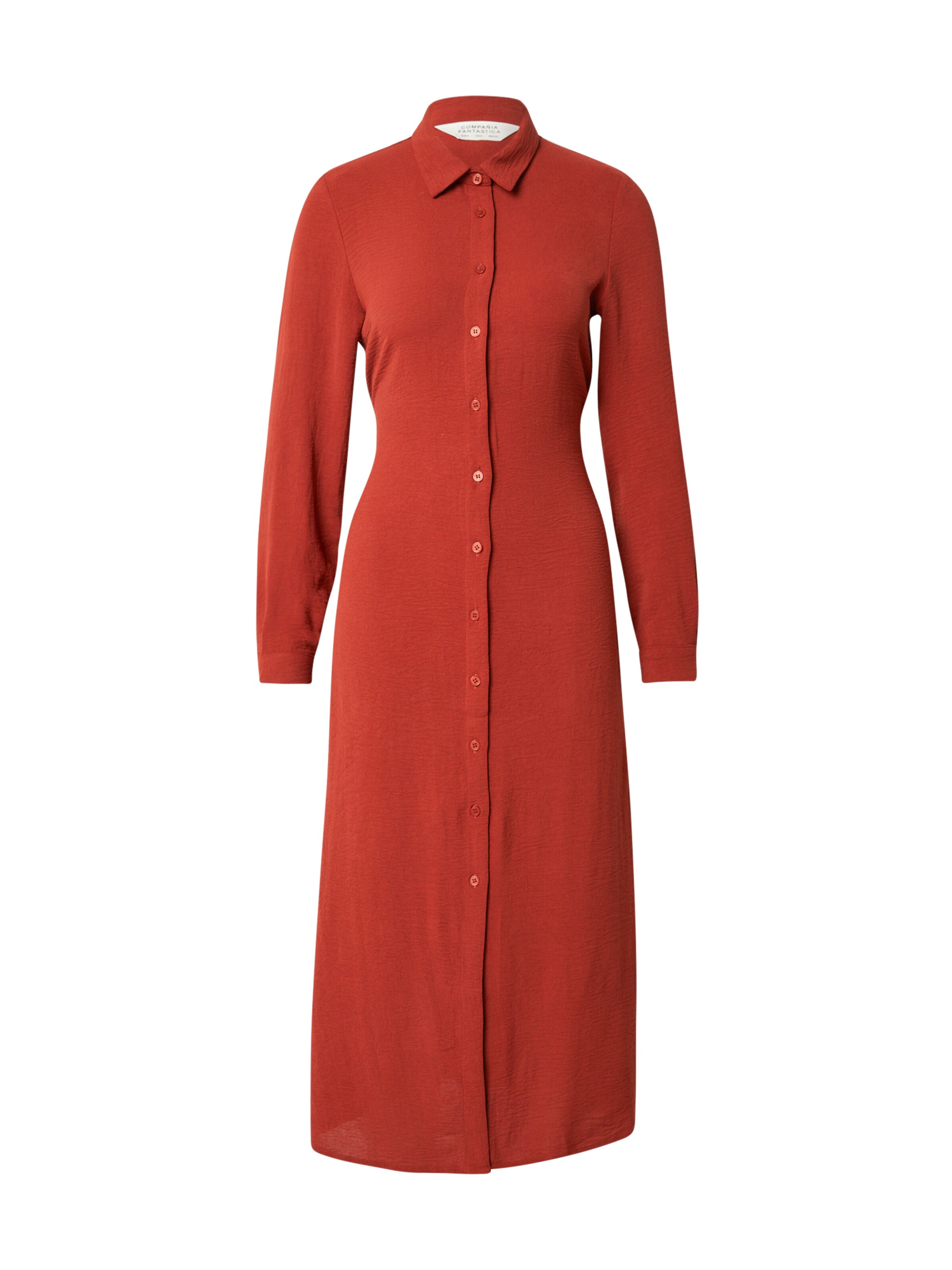 Compania Fantastica Košeľové šaty - Hnedá: predná strana