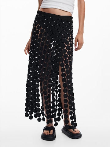 DesigualSuknja - crna boja: prednji dio