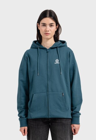 Oldskull Sweatjacke 'Basic Oldskull 25' in Blau: Vorderseite