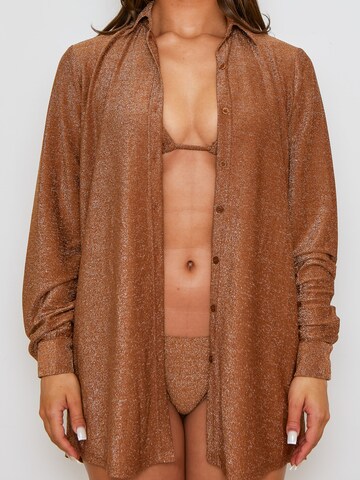 Moda Minx Bluse 'Lumiere' in Braun