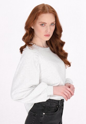 Sweat-shirt DreiMaster Vintage en blanc : devant