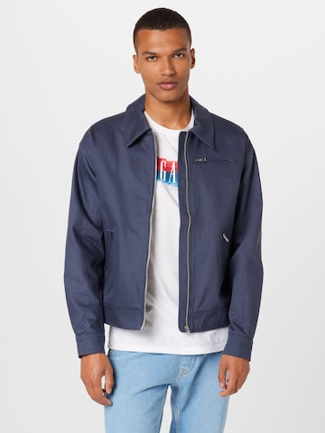 ABOUT YOU Between-Season Jacket 'Edgar' in Blue: front