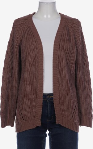 ABOUT YOU Sweater & Cardigan in L in Brown: front