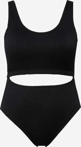 Studio Untold T-shirt Swimsuit in Black: front