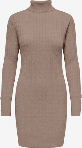 ONLY Strickkleid in Braun: Vorderseite