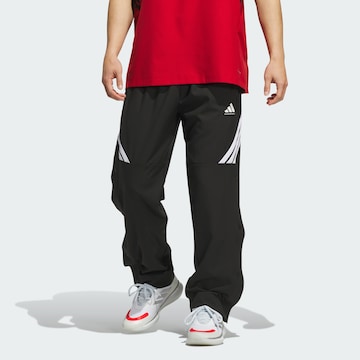 Loosefit Pantalon de sport 'Crazy Lite' ADIDAS PERFORMANCE en noir : devant