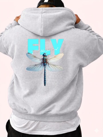 RMK Sweatshirt 'Fly Libelle'‌‌ in Grau