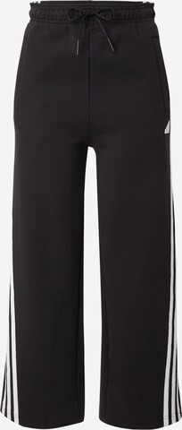 ADIDAS SPORTSWEAR Loose fit Workout Pants 'Future Icons' in Black: front