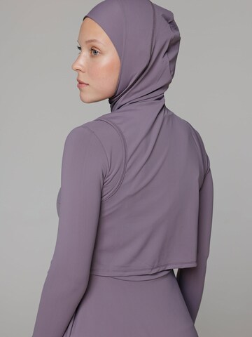 SIYA Swimwear T-Shirt Badeanzug 'Hijab' in Lila