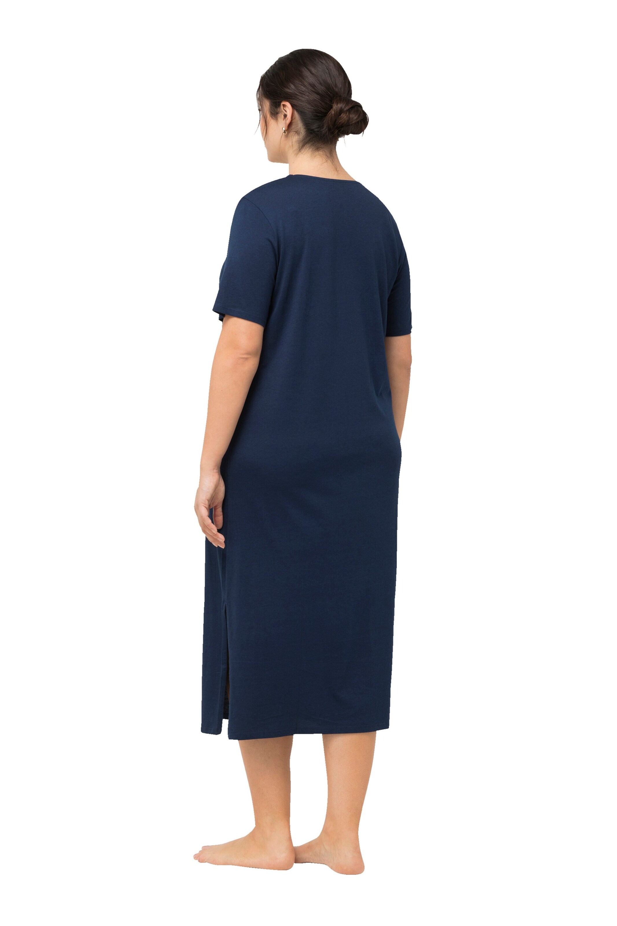 Ulla Popken Nachthemd in Blauw