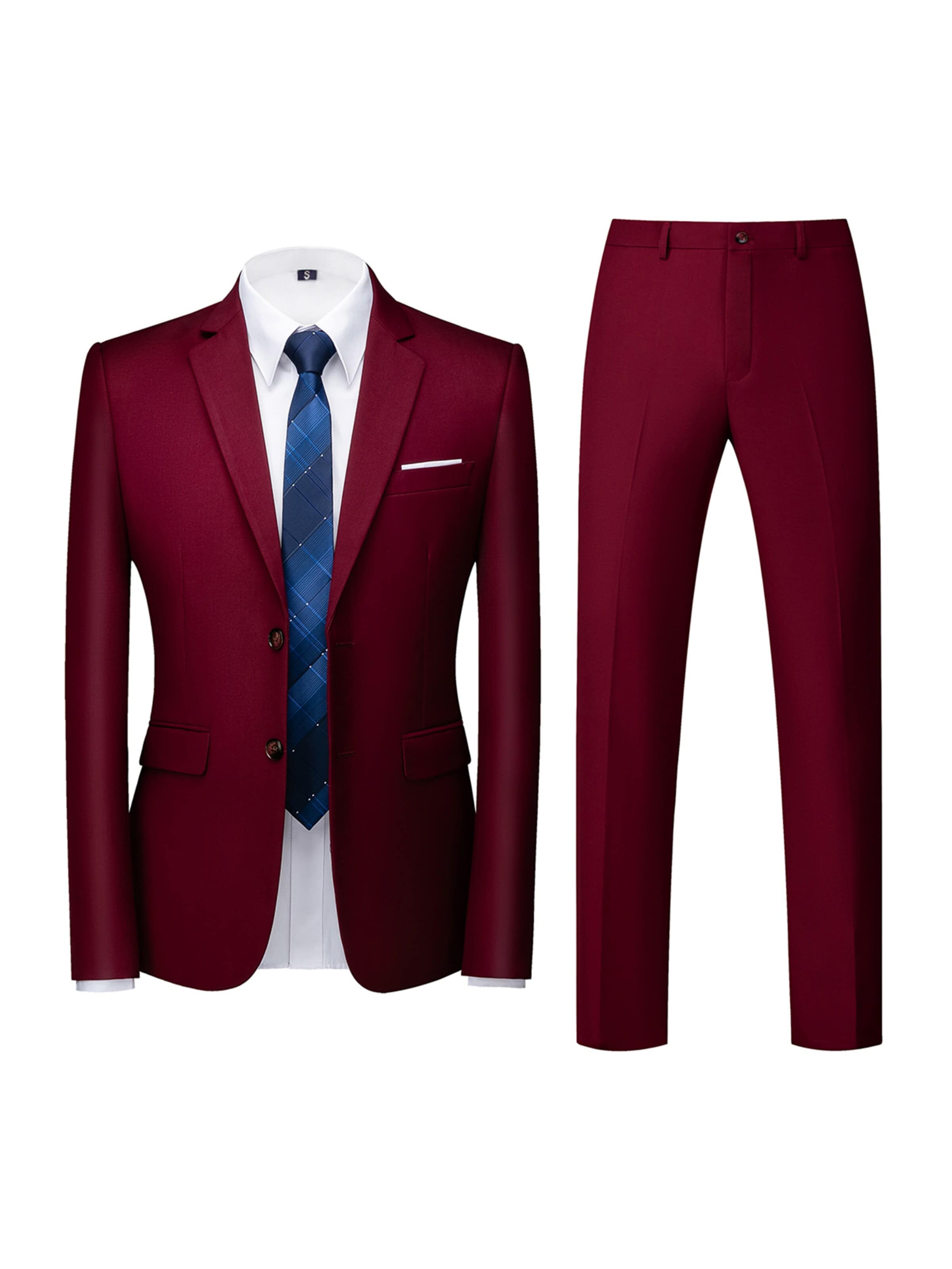 YOUTHUP Suit 'Versio' in Red: front