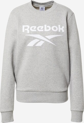 Sweat-shirt Reebok en gris : devant