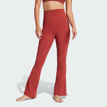 évasé Pantalon de sport 'All Me' ADIDAS PERFORMANCE en rouge : devant