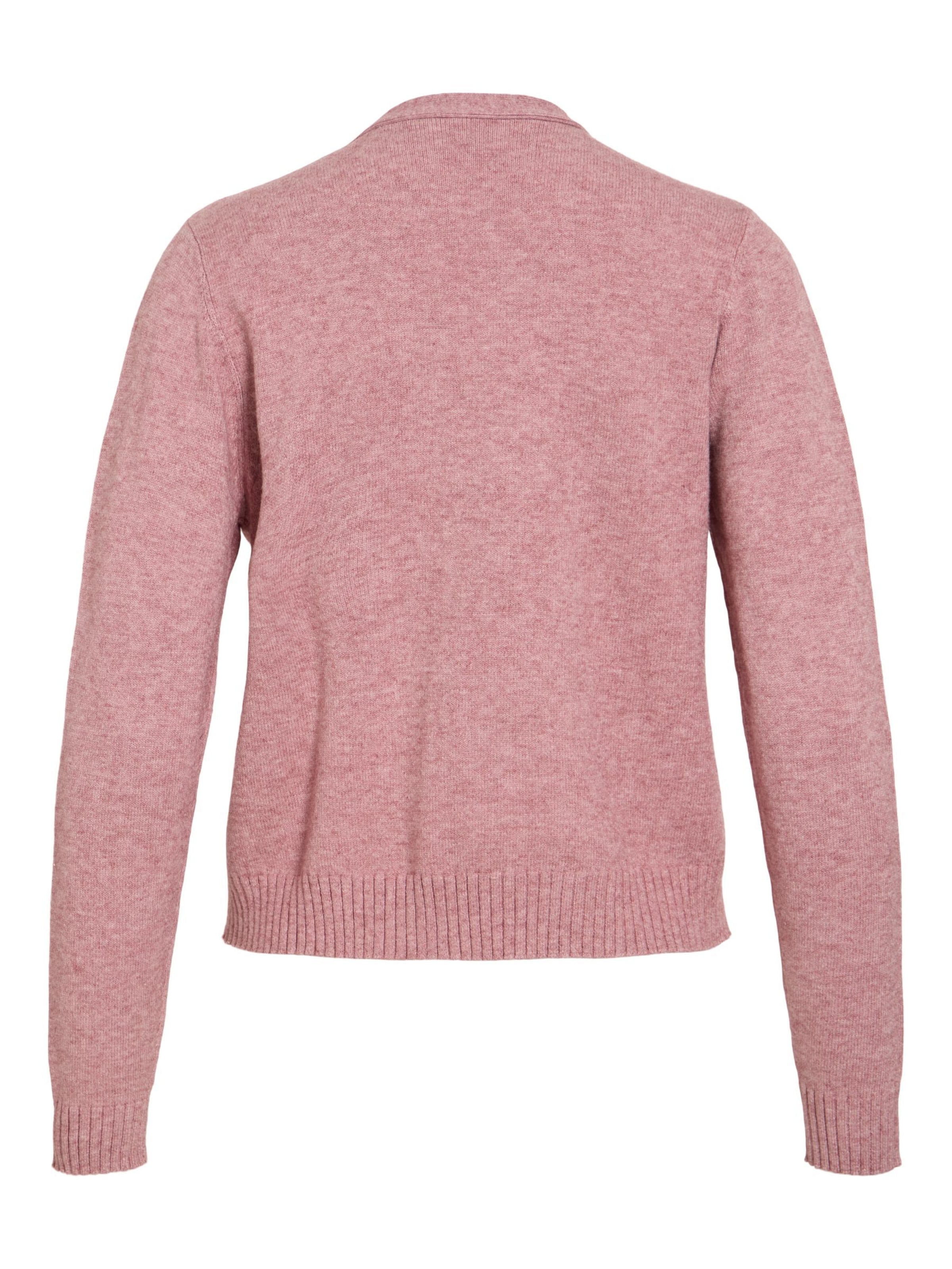 VILA Gebreid vest 'VIRIL' in Roze