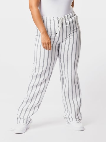 Loosefit Pantalon 'RIFILO' Persona by Marina Rinaldi en blanc : devant