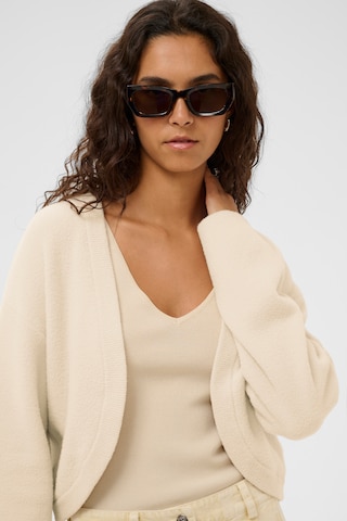 SOAKED IN LUXURY Cardigan 'SLNerea' i hvid